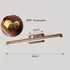 Schwarznuss Holz LED-Wandleuchte